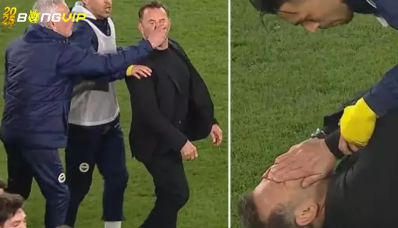 Mourinho véo mũi đối thủ Diễn biến sự việc Mourinho véo mũi đối thủ