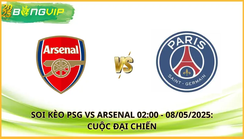 soi kèo PSG vs Arsenal
